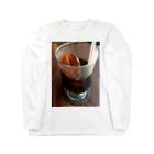 時間泥棒の珈琲豆氷のアイスコーヒー Long Sleeve T-Shirt