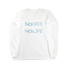 牛のTシャツ屋のNO CATS NO LIFE ロングスリーブTシャツ