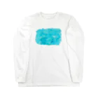 どうぶつの水彩画店のcolor みずいろ Long Sleeve T-Shirt