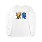 (猫)滝川商会のうたげ。(ねこず) ロングスリーブTシャツ