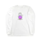 ゆきだるまころころのねこのお姫さま（ピンク） Long Sleeve T-Shirt