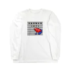 みそ缶のお部屋のボーダー: イチゴヤドクガエル Long Sleeve T-Shirt