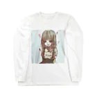 siyusiyuのめんへらちゃん ロングスリーブTシャツ