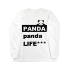 PANDA panda LIFE***ののぞきこみパンダ ロングスリーブTシャツ