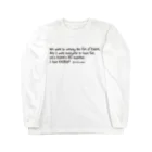 競輪研究の競輪研究公式アイテムです Long Sleeve T-Shirt