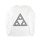 FRACTAL / フラクタルのFractal Sierpinski Triangle ロングスリーブTシャツ