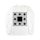 FRACTAL / フラクタルのFractal Sierpinski Carpet ロングスリーブTシャツ