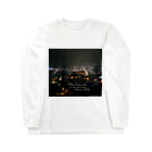 でおきしりぼ子の実験室のNight_Scape(Right_under_side) ロングスリーブTシャツ