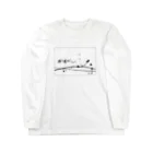 字書きの江島史織ですの「推しが尊すぎてしんどい」×墨柄 ロングスリーブTシャツ