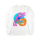 手描きのエトセトラの戯れるウサギ Long Sleeve T-Shirt