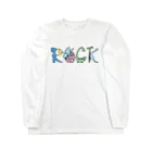 はらぺこたろうの恐竜ROCK ロングスリーブTシャツ