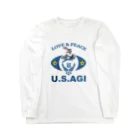 ビースリーのU.S.AGI(ウサギ) ロングスリーブTシャツ