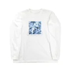 Circlothesのあじさい青 Long Sleeve T-Shirt