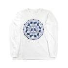 大賀一五の店の兎星座盤紺 Long Sleeve T-Shirt