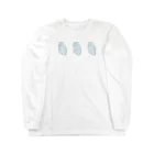 まめるりはことりの可愛いアメリカンホワイト　マメルリハちゃん【まめるりはことり】 Long Sleeve T-Shirt