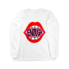 Mieko_KawasakiのENOUGH IS ENOIGH! MOUTH EDITION ロングスリーブTシャツ