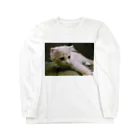 にゃんこの「めめたん」グッズのへろ〜ん Long Sleeve T-Shirt