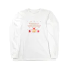 どるちぇ＊うさぎの《フード01》＊苺のショートケーキ＊白ピンクドット Long Sleeve T-Shirt