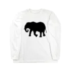 あおぞらのゾウ_BLACK Long Sleeve T-Shirt