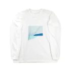 PeacefulworldのBeach of life -Light blue ロングスリーブTシャツ