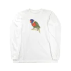 まめるりはことりの色合いが綺麗なゴシキセイガイインコちゃん【まめるりはことり】 Long Sleeve T-Shirt