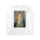 museumshop3の【世界の名画】アメデオ・モディリアーニ『Girl in a Sailor's Blouse』 Long Sleeve T-Shirt