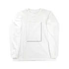 キュウの白 on 白 ロングスリーブTシャツ