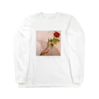 rom専少女.の薔薇の憂い ロングスリーブTシャツ