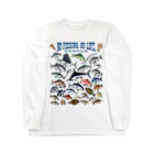 猫と釣り人のSaltwater fish_3C Long Sleeve T-Shirt