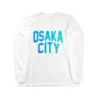 JIMOTO Wear Local Japanの大阪市 OSAKA CITY ロングスリーブTシャツ