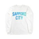 JIMOTO Wear Local Japanの札幌市 SAPPORO CITY ロングスリーブTシャツ