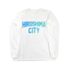 JIMOTO Wear Local Japanの広島市 HIROSHIMA CITY ロングスリーブTシャツ