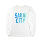 JIMOTOE Wear Local Japanの堺市 SAKAI CITY Long Sleeve T-Shirt