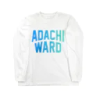 JIMOTO Wear Local Japanの足立区 ADACHI WARD Long Sleeve T-Shirt