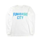 JIMOTOE Wear Local Japanの船橋市 FUNABASHI CITY Long Sleeve T-Shirt