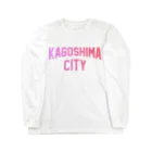 JIMOTOE Wear Local Japanの鹿児島市 KAGOSHIMA CITY ロングスリーブTシャツ