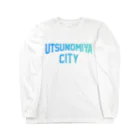 JIMOTOE Wear Local Japanの宇都宮市 UTSUNOMIYA CITY ロングスリーブTシャツ