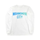 JIMOTO Wear Local Japanの西宮市 NISHINOMIYA CITY ロングスリーブTシャツ