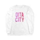 JIMOTO Wear Local Japanの大分市 OITA CITY ロングスリーブTシャツ