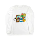 23’s マーケットの朝ごはんできてます Long Sleeve T-Shirt