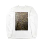 満開の華の古文字唐草文様 Long Sleeve T-Shirt