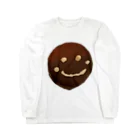 でおきしりぼ子の実験室のザッハトルテの微笑み ロングスリーブTシャツ