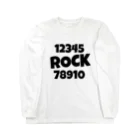 John McFlyの12345ROCK7890 ROCK斜めver ロングスリーブTシャツ