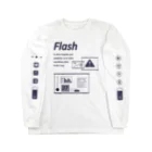 CRI37L ONLINE STOREのFLASH LONG T WH ロングスリーブTシャツ