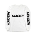 SNACKSのSNACKS！！　001（横） ロングスリーブTシャツ