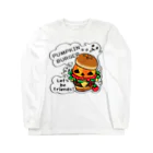 イラスト MONYAAT のGz かぼちゃバーガーA ロングスリーブTシャツ