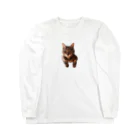 𝙎𝙩𝙮𝙡𝙞𝙨𝙝𝙗𝙤𝙤𝙗のかわいいねこ ロングスリーブTシャツ