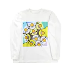 まめるりはことりのみっちりむっちり過密セキセイインコさん【まめるりはことり】 Long Sleeve T-Shirt