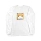 花信風のお店の魚をくわえた猫 Long Sleeve T-Shirt