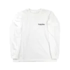 Trash BoxのLong T-shirt White. “TV” ロングスリーブTシャツ